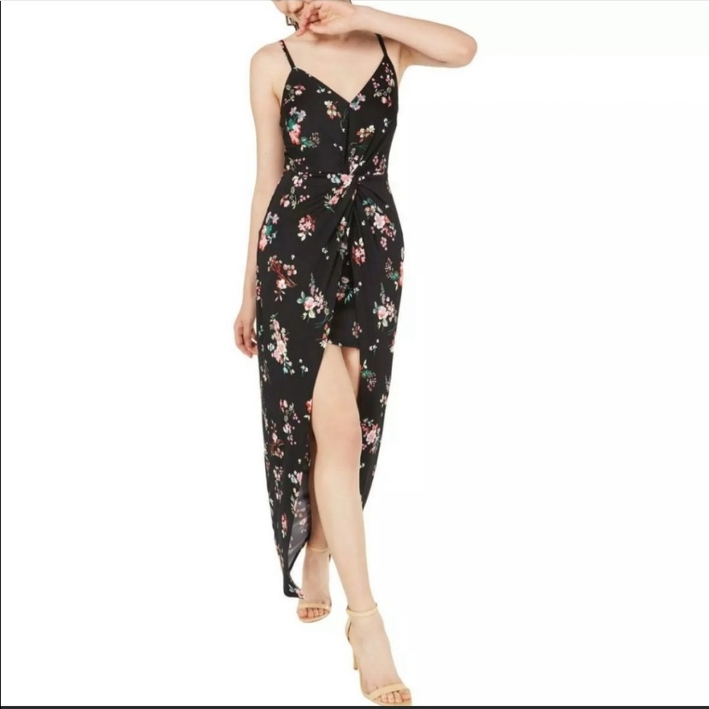 Material Girl hi-lo floral dress